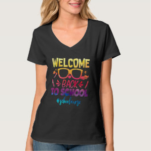 Camiseta Bienvenido de nuevo a la enfermera escolar 1er día