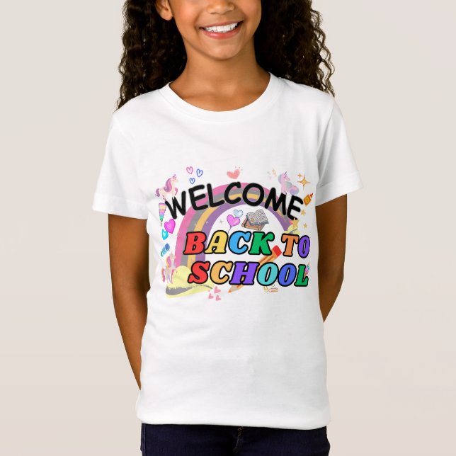 Camiseta Bienvenido De Nuevo A La Escuela (Anverso)