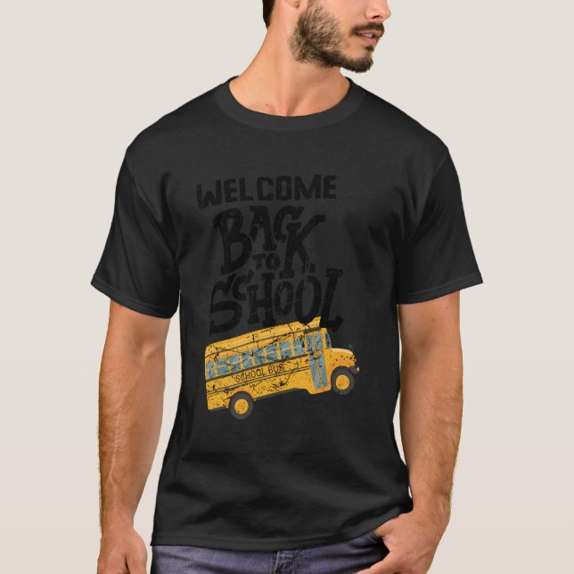 Camiseta Bienvenido De Nuevo A La Escuela (Anverso)
