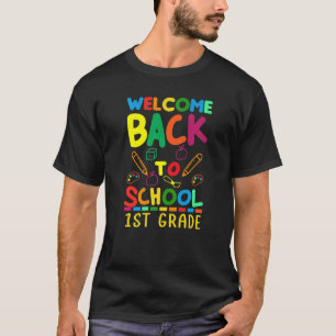 Camiseta Bienvenido de nuevo a la escuela 1er grado  