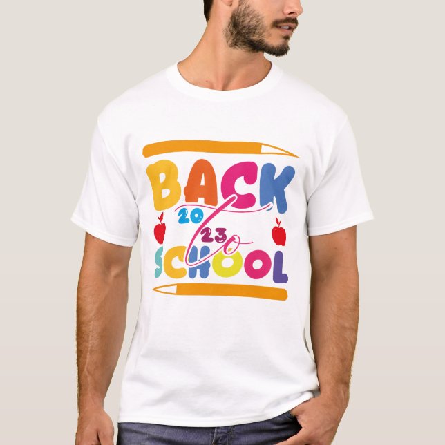 Camiseta Bienvenido De Nuevo A La Escuela 2023 (Anverso)