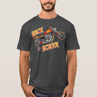Camiseta Bienvenido De Nuevo A La Escuela, Biker, Moto
