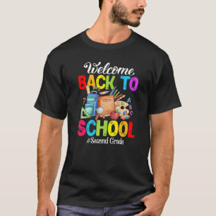 Camiseta Bienvenido De Nuevo A La Escuela De 2º Grado
