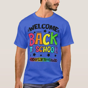 Camiseta Bienvenido De Nuevo A La Escuela De Niños Y Adoles