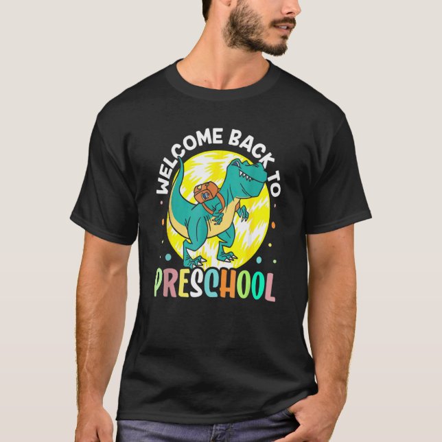 Camiseta Bienvenido De Nuevo A La Escuela De Preescolar. (Anverso)