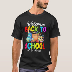 Camiseta Bienvenido De Nuevo A La Escuela De Primer Grado E