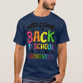 Camiseta Bienvenido De Nuevo A La Escuela De Primer Grado M