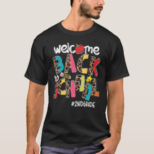 Camiseta Bienvenido De Nuevo A La Escuela De Segundo Grado