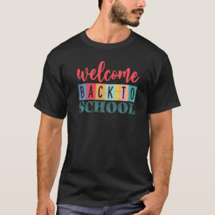 Camiseta Bienvenido De Nuevo A La Escuela Docente Estudiant