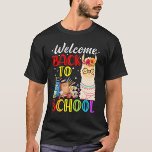 Camiseta Bienvenido De Nuevo A La Escuela Llama A Los Maest