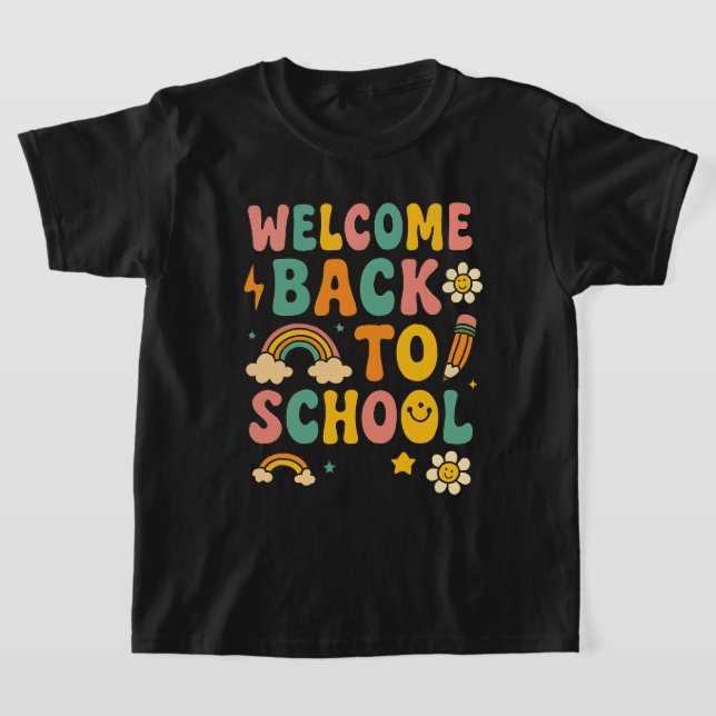 Camiseta Bienvenido De Nuevo A La Escuela Niños Tee (Distribución)