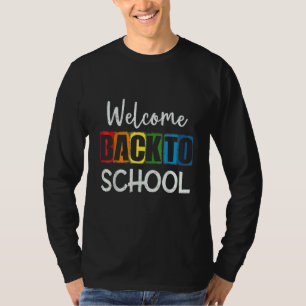 Camiseta Bienvenido de nuevo a la escuela Profesor de vuelt