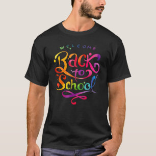 Camiseta Bienvenido De Nuevo A Los Estudiantes De La Escuel