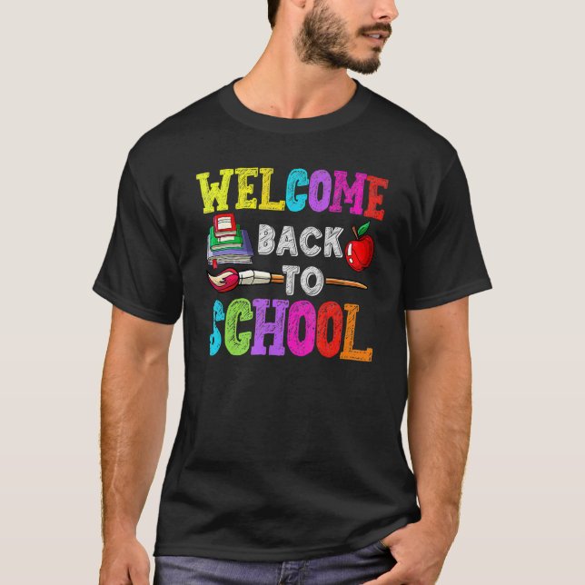 Camiseta Bienvenido De Nuevo A Los Profesores Escolares 2 (Anverso)