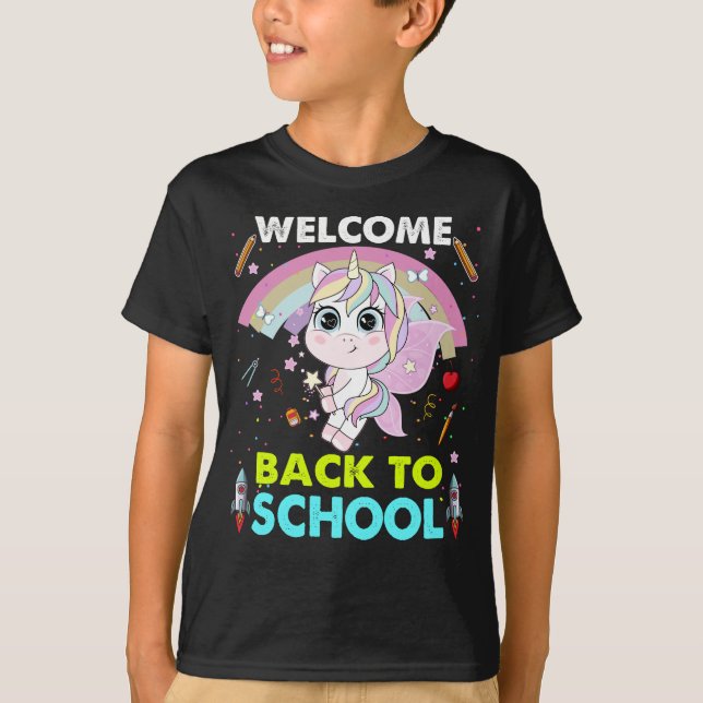 Camiseta Bienvenido De Nuevo Al Colegio - Gracioso Profesor (Anverso)