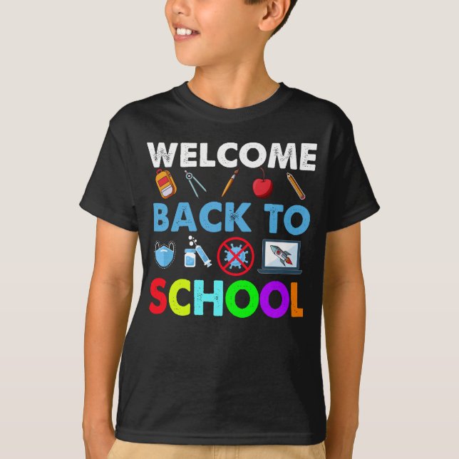Camiseta Bienvenido De Nuevo Al Colegio - Gracioso Profesor (Anverso)