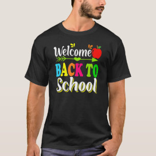 Camiseta Bienvenido de nuevo al diseño escolar 1er día de