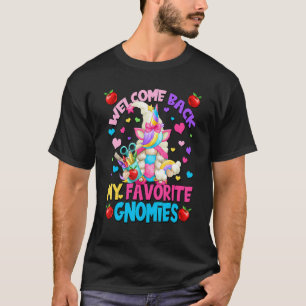 Camiseta Bienvenido De Nuevo Al Gnome Escolar Para Magnífic