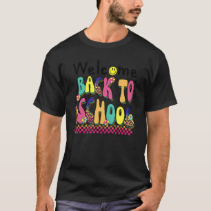 Camiseta Bienvenido De Nuevo Al Leopardo De La Escuela Rain