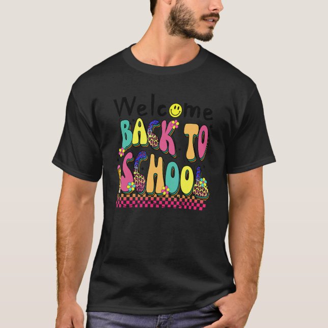 Camiseta Bienvenido De Nuevo Al Leopardo De La Escuela Rain (Anverso)
