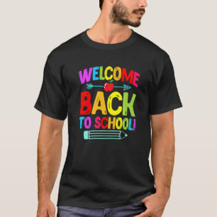 Camiseta Bienvenido De Nuevo Al Primer Día De La Escuela