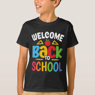 Camiseta Bienvenido de nuevo al profesor de la escuela Estu