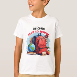 Camiseta bienvenido de vuelta a la escuela