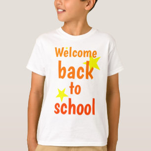 Camiseta bienvenido de vuelta a la escuela