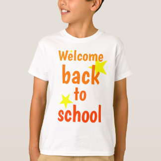 Camiseta bienvenido de vuelta a la escuela