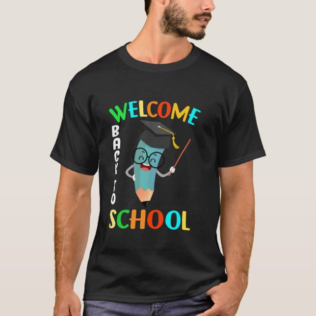 Camiseta Bienvenido de vuelta a la escuela 2025 Primer día  (Anverso)
