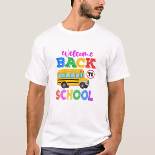 Camiseta Bienvenido De Vuelta A La Escuela Aquí Vengo Scho