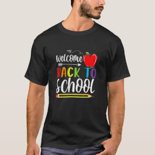 Camiseta Bienvenido De Vuelta A La Escuela De Primer Día De