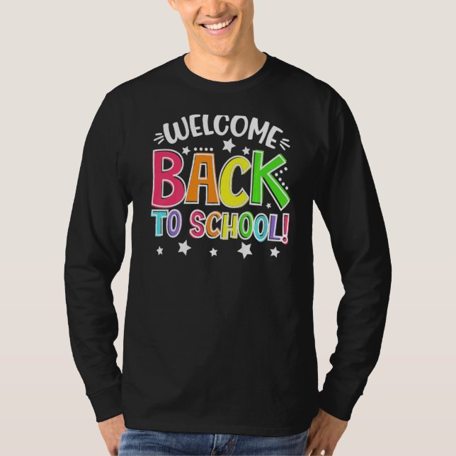 Camiseta Bienvenido De Vuelta A La Escuela De Primer Día De (Anverso)