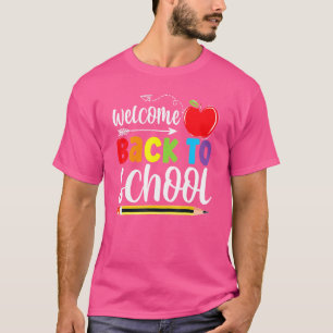 Camiseta Bienvenido De Vuelta A La Escuela De Primer Día De
