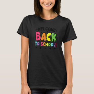 Camiseta Bienvenido De Vuelta A La Escuela De Primer Día De