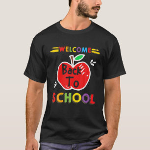 Camiseta Bienvenido De Vuelta A La Escuela De Primer Día De