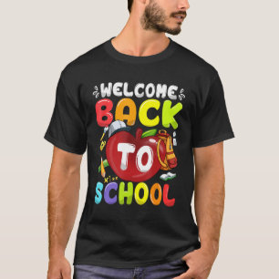 Camiseta Bienvenido De Vuelta A La Escuela De Primer Día De