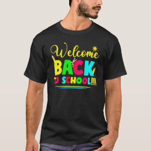 Camiseta Bienvenido De Vuelta A La Escuela De Primer Día De