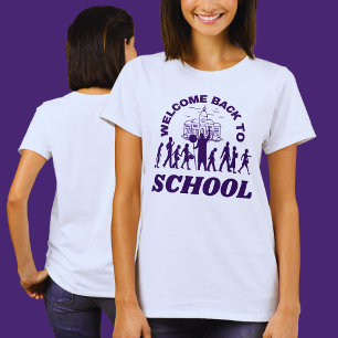 Camiseta Bienvenido De Vuelta A La Escuela Gracioso El Rega
