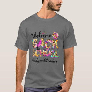 Camiseta Bienvenido De Vuelta A La Escuela Maestra De 2º Gr