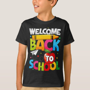 Camiseta Bienvenido de vuelta a la escuela, primer día de c