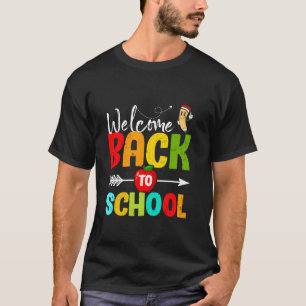 Camiseta Bienvenido de vuelta a la escuela, primer día de c