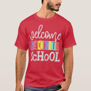 Camiseta Bienvenido de vuelta a la escuela, primer día de c