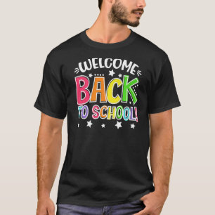 Camiseta Bienvenido de vuelta a la escuela, primer día de c