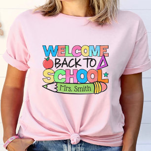 Camiseta Bienvenido de vuelta a la escuela profesor persona