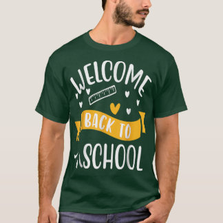 Camiseta Bienvenido De Vuelta Al Boletín Escolar Conozca Al