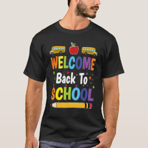 Camiseta Bienvenido De Vuelta Al Boletín Escolar Conozca Al