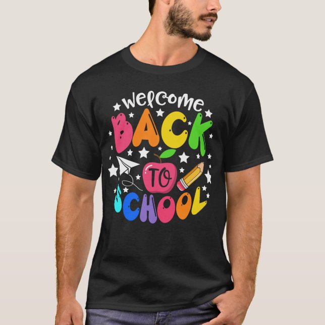 Camiseta Bienvenido de vuelta al primer día escolar (Anverso)