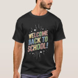 Camiseta Bienvenido de vuelta al primer día escolar del pro<br><div class="desc">Bienvenido de vuelta al primer día escolar del profesor</div>