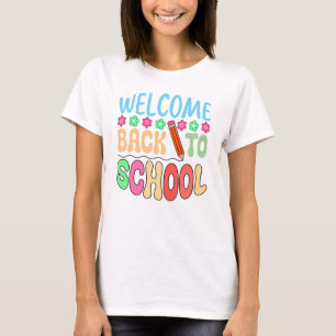 Camiseta Bienvenido De Vuelta Al Regalo De Maestros Escolar